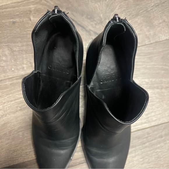 Vince camuto gigietta ankle bootie side cut out butter soft leather black 7 - Picture 7 of 9